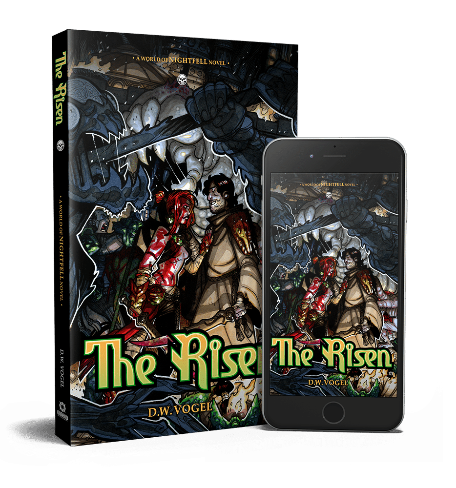 The Risen in print and on iphone